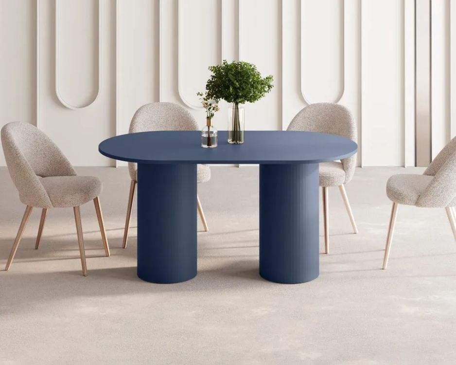 ROSETO stalas 150x80 tamsiai mėlyna — изображение 3