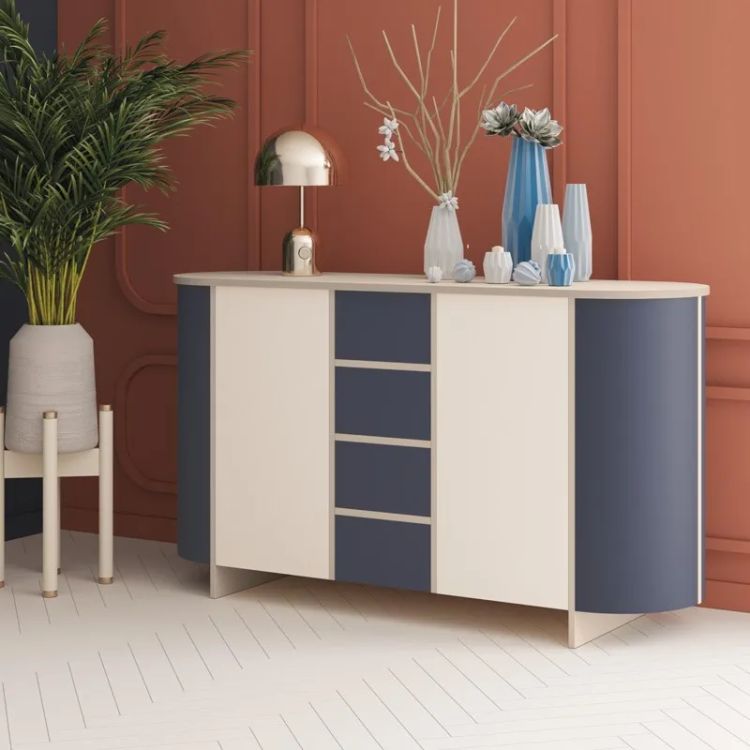 MEDUNO 163 2D4S komoda tamsiai mėlyna/kašmyras — изображение 3