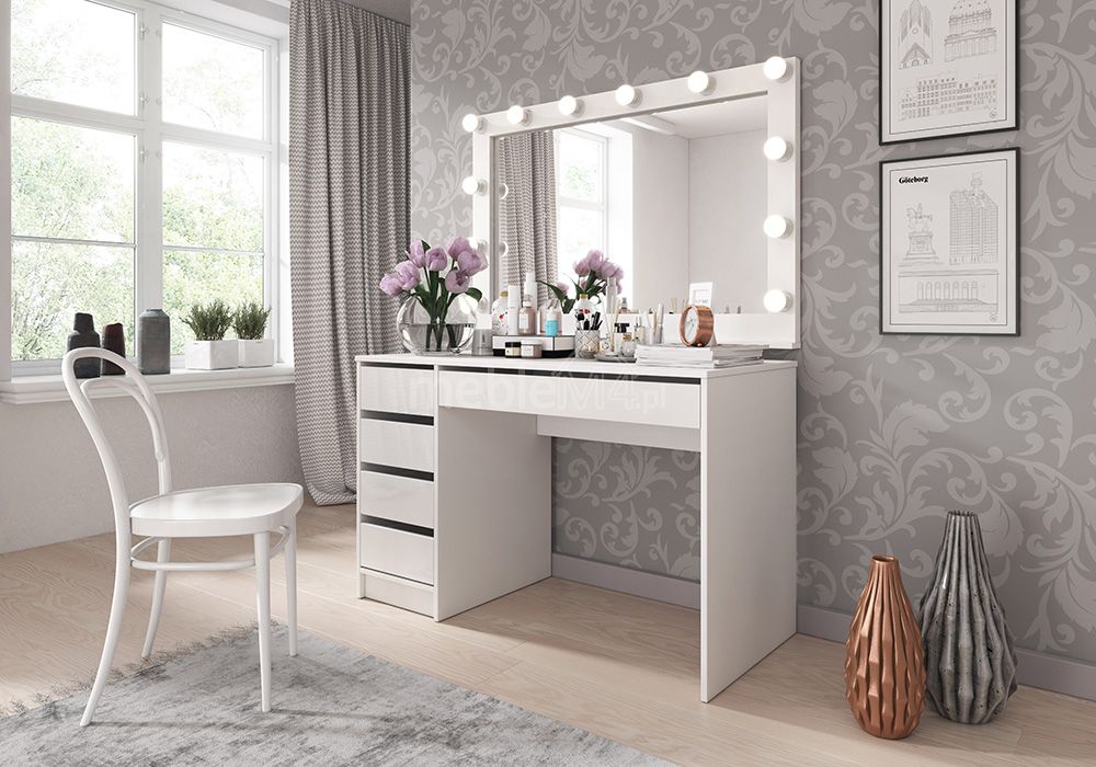 Ada tualetinis staliukas - baltas blizgus — изображение 2