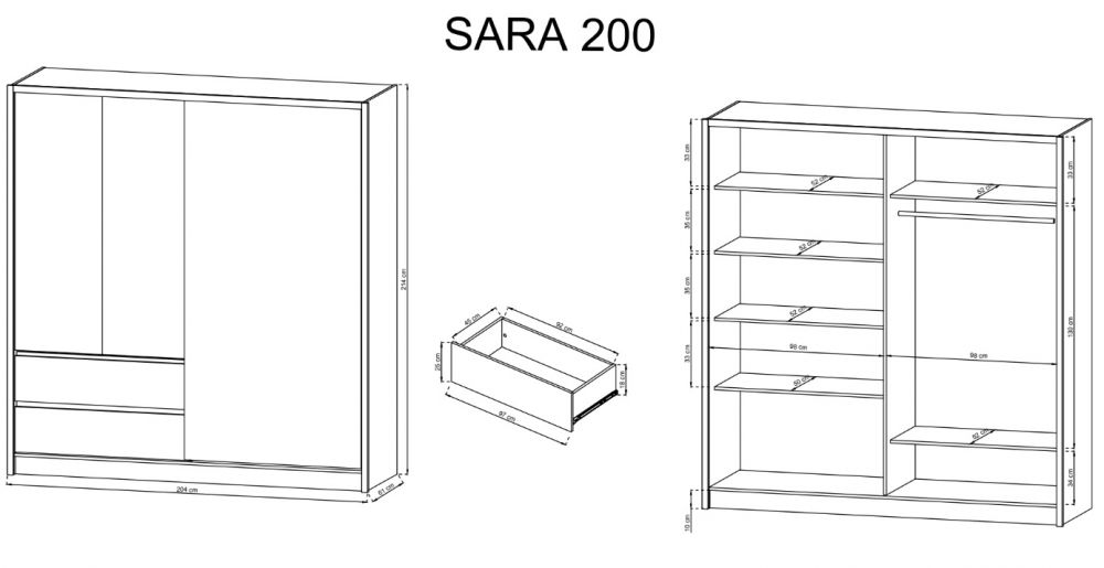 Sara 200 stumdoma spinta – Sonoma ąžuolas — изображение 4