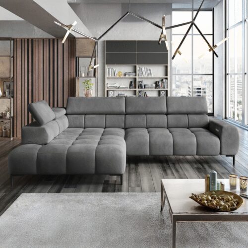 Elektrinė kampinė sofa Plaza L WERSAL – moderni Gr1