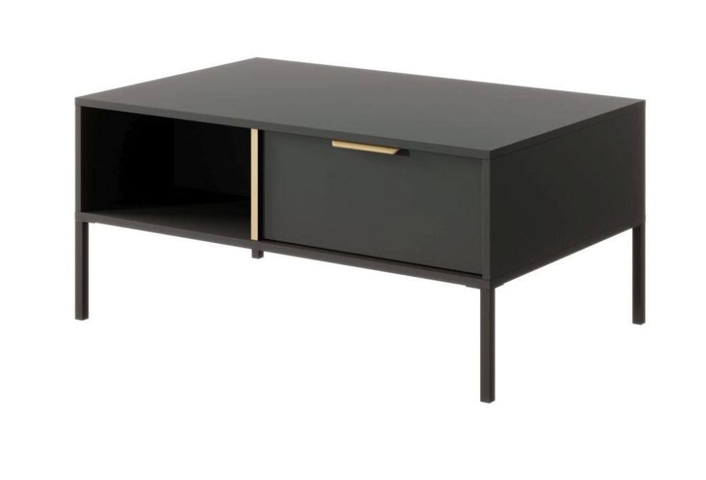 Lars antracito spalvos palėpės stalas su stalčiais