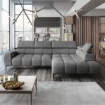 Moderni elektrinė kampinė sofa Plaza L Gr1
