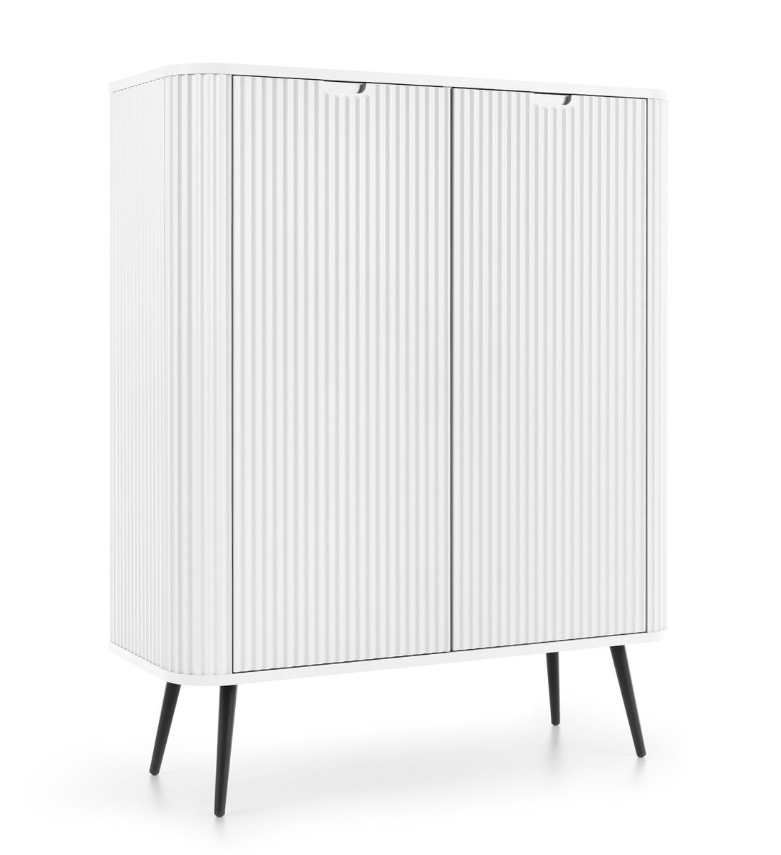 Zova K-103 frezuota komoda, balta