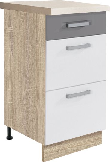 40 cm apatinė spintelė su stalčiais Global GLO-8D