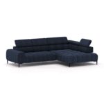 Kampinė sofa Plaza L tamsiai mėlyna Gr1