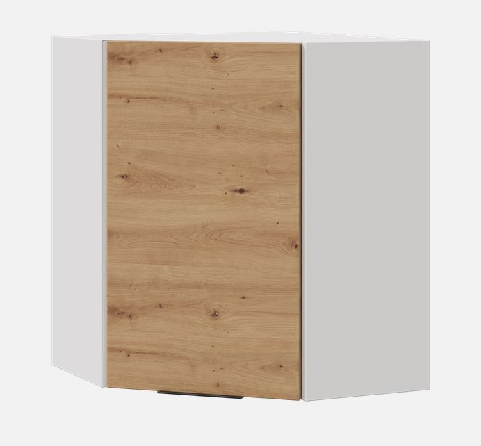 Viršutinė spintelė 60/60 cm kampinė Elena WR P/L