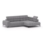 Kampinė sofa Plaza L tamsiai pilka WERSAL Gr1