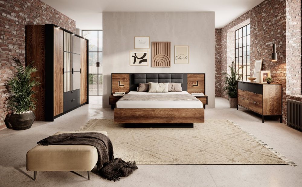 Miltono miegamojo komplektas sinchroninės konstrukcijos