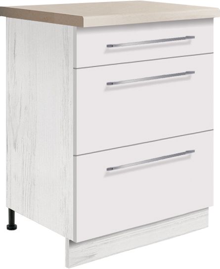 60 cm apatinė spintelė su stalčiais Creativa CRE 10D