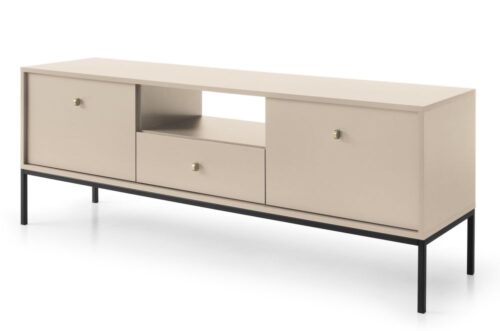 Smėlio spalvos televizoriaus staliukas Mono MRTV154