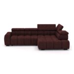 Elektrinė kampinė sofa Bull L bordo spalvos Gr1