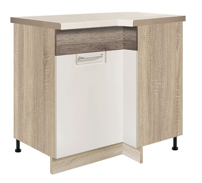 Apatinė kampinė spintelė 100/70 cm Econo ECO-15D kairė