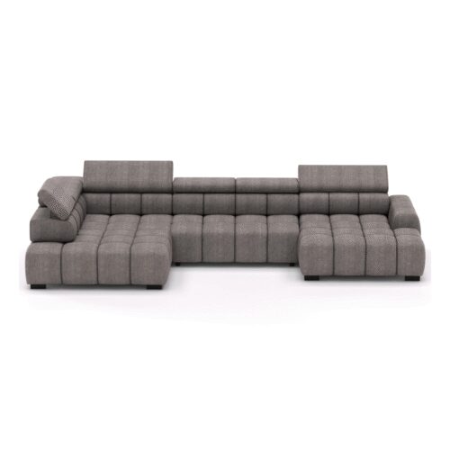 Moderni kampinė sofa Bull XL reklaminiai audiniai Gr1