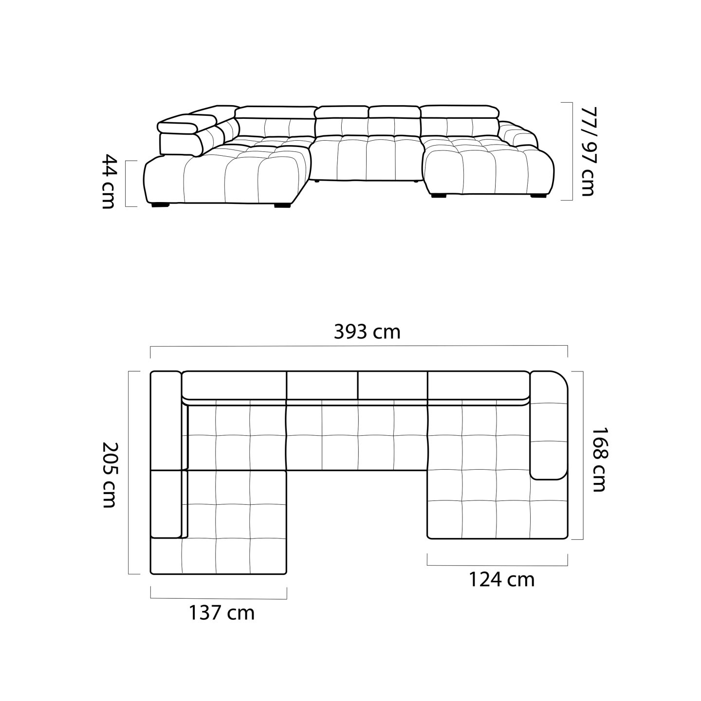 Stilinga kampinė sofa Bull XL Gr1 - Paveikslėlis 7