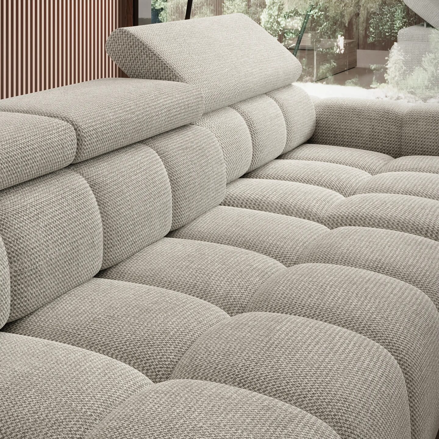 Stilinga kampinė sofa Bull XL Gr1 - Paveikslėlis 5