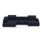 Didelė kampinė sofa Bull XL tamsiai mėlyna Gr1