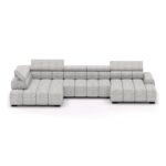 BULL XL kampinė sofa, pilkos spalvos, Gr1