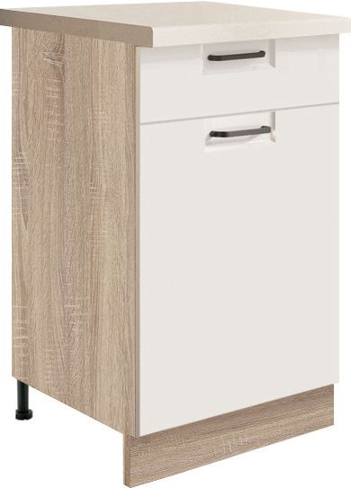 Apatinė spintelė 45 cm su stalčiumi Favorit White FW-3D