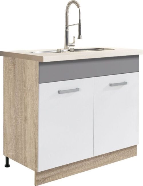 Apatinė spintelė 90 cm kriauklei Global GLO-13D