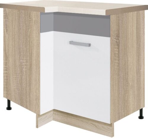 „Global GLO-14D“ apatinė kampinė spintelė, dešinė