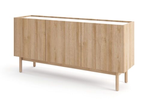 Boho komoda K144/68 Rivjeros ąžuolo spalvos