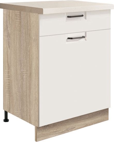 Apatinė spintelė 60 cm su stalčiumi Favorit White FW-5D