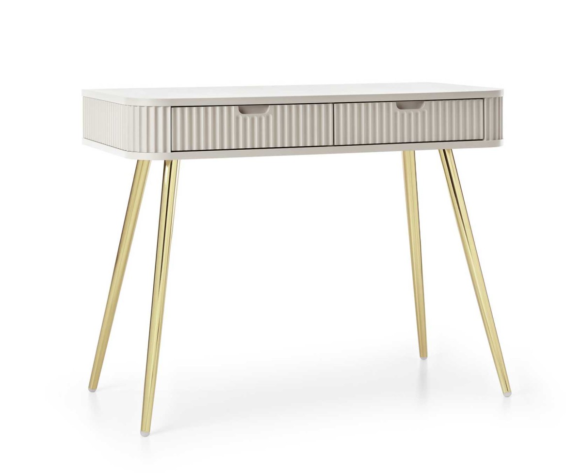 „Zova T-103“ kašmyro frezuotas konsolinis tualetinis staliukas su stalčiais