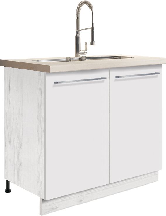 90 cm apatinė spintelė „Creativa CRE 13D“ kriauklei