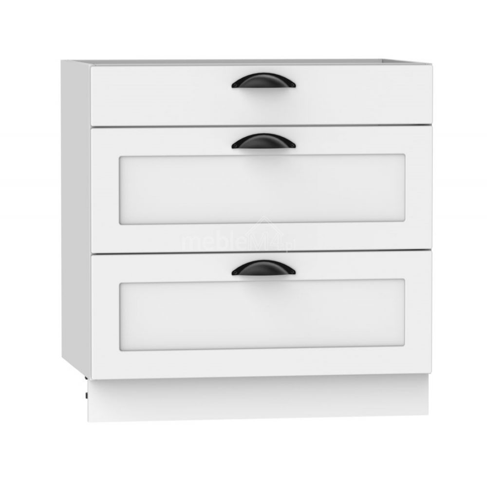 Apatinė spintelė 80 cm su stalčiais D80S/3 Adele