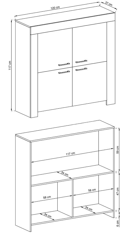 „Sky SK120“ komoda - Paveikslėlis 3