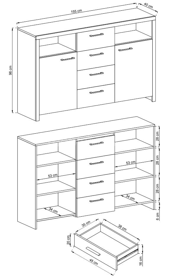 „Sky SK155“ komoda — изображение 3