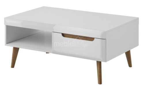 Nordi NL107 kavos staliukas – baltas blizgus