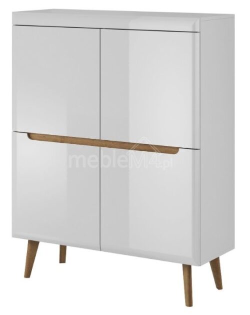 Nordi NK107 komoda – balta blizgi