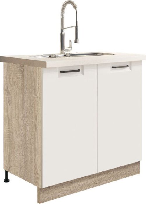 80 cm apatinė spintelė Favorit White FW-12D kriauklei