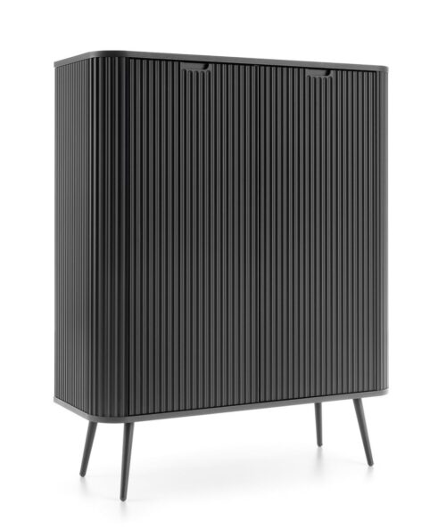 Zova K-103 frezuota komoda, juoda