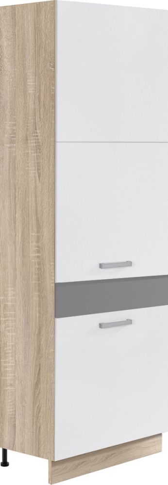 60 cm koloninė spintelė su kaminu, skirta „Global GLO-21D“ šaldytuvui