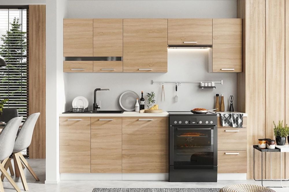 Virtuvės komplektas, virtuvė 180-240 cm Bono