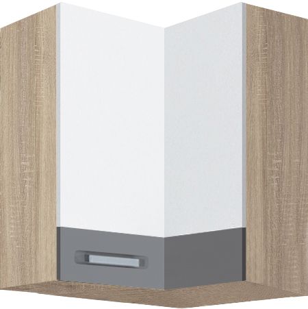 Viršutinė spintelė 60/60 cm kampinė Global GLO-54G