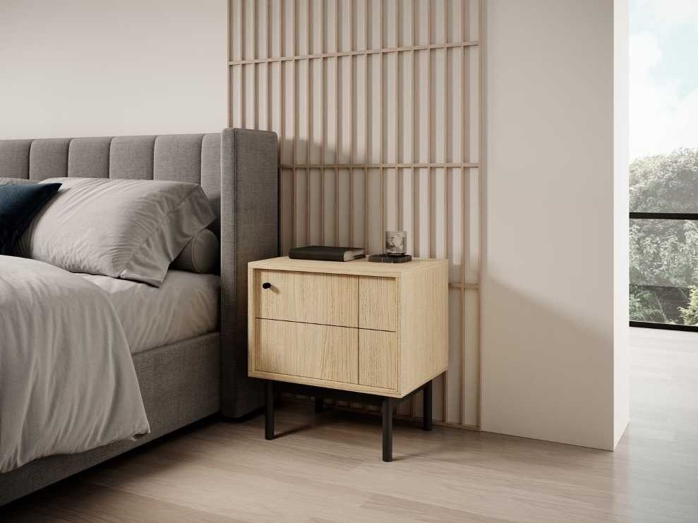 Vitrininė spintelė su spintelėmis WT104 Japandi ąžuolo linea — изображение 5