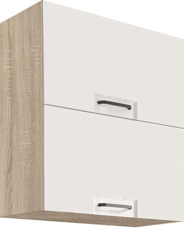 Viršutinė spintelė 60 cm pakreipiama Favorit White FW-47G