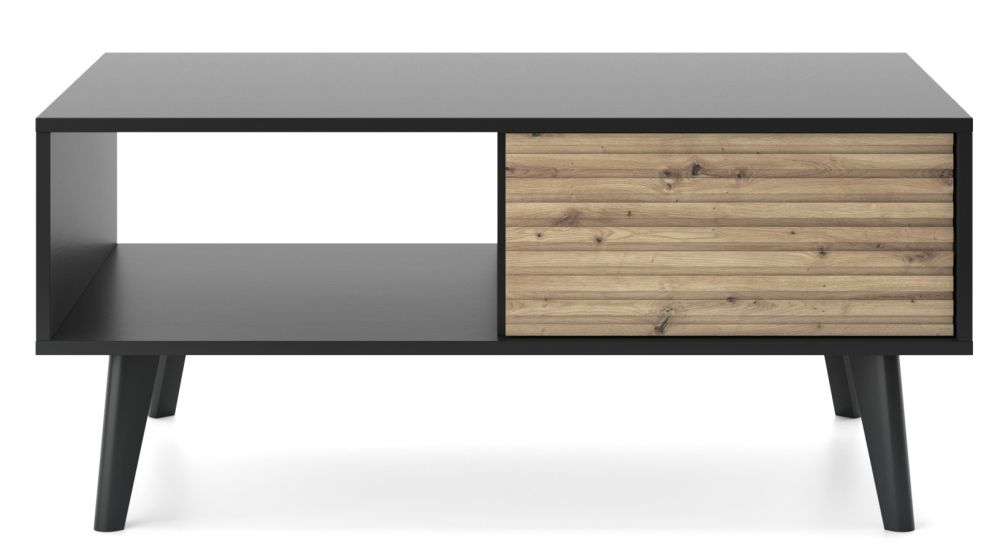 Lofto kavos staliukas su grioveliais priekiais Willow L104 - Paveikslėlis 2