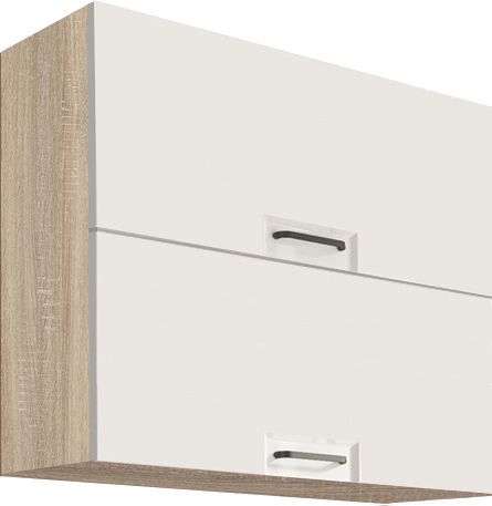 Viršutinė spintelė 80 cm pakreipiama Favorit White FW-48G