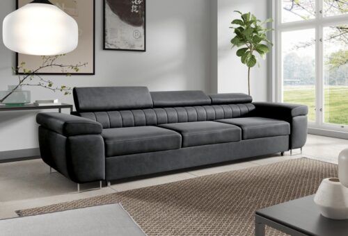 Uno sofa-lova su galvos atramomis