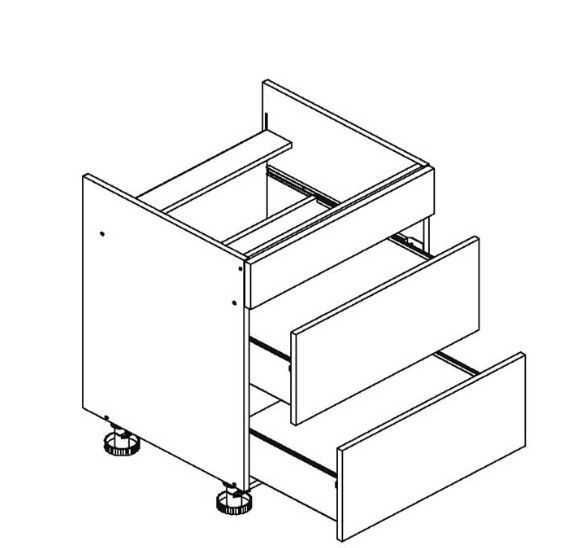 Apatinė spintelė 60 cm, skirta D60PC S/2 Adele kaitlentei