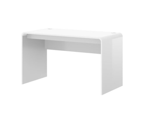 MILANO 100 rašomasis stalas, baltas blizgus