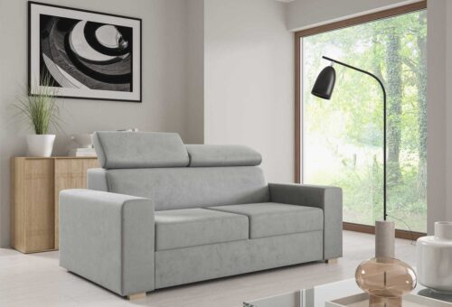Dvivietė sofa, neišskleidžiama, su galvos atramomis Adela