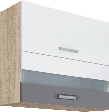 Viršutinė spintelė 80 cm su stiklu Global GLO-41G