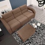 Aliss trivietė sofa-lova su pufu