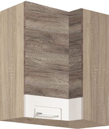 Viršutinė spintelė 70/40 cm kampinė Econo ECO-44G kairė